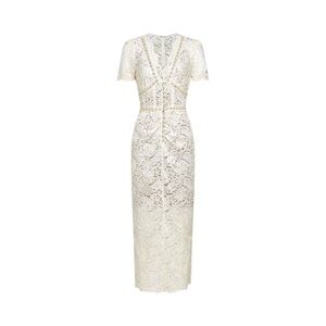 🪽Kalena embellished lace midi dress MISS ROSIER NWT